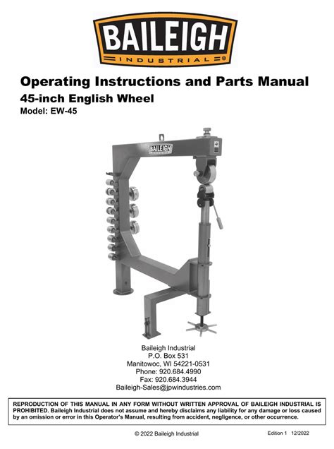 baileigh industrial parts